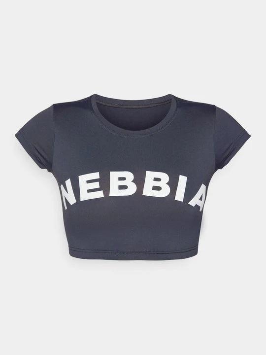 Zdjęcie produktu T-shirt z nadrukiem NEBBIA ciemnoszary