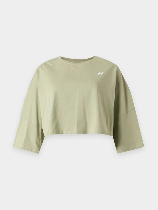 Zdjęcie produktu T-shirt z nadrukiem NEBBIA jasnozielony