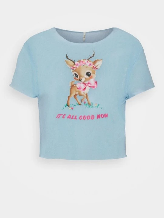 Zdjęcie produktu T-shirt z nadrukiem Neon & Nylon jasnoniebieski