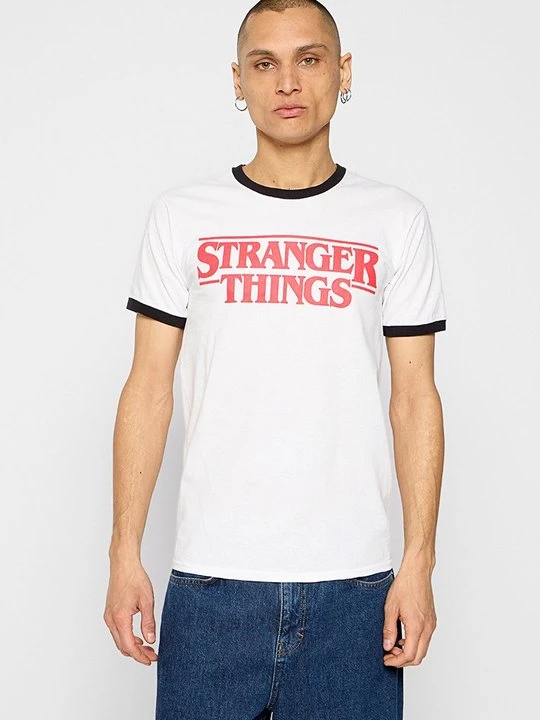 Zdjęcie produktu T-shirt z nadrukiem NETFLIX biały