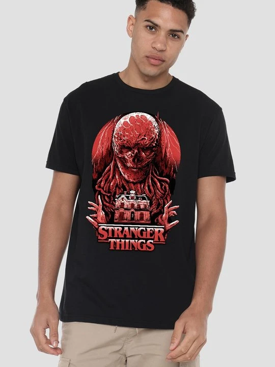 Zdjęcie produktu T-shirt z nadrukiem NETFLIX czarny