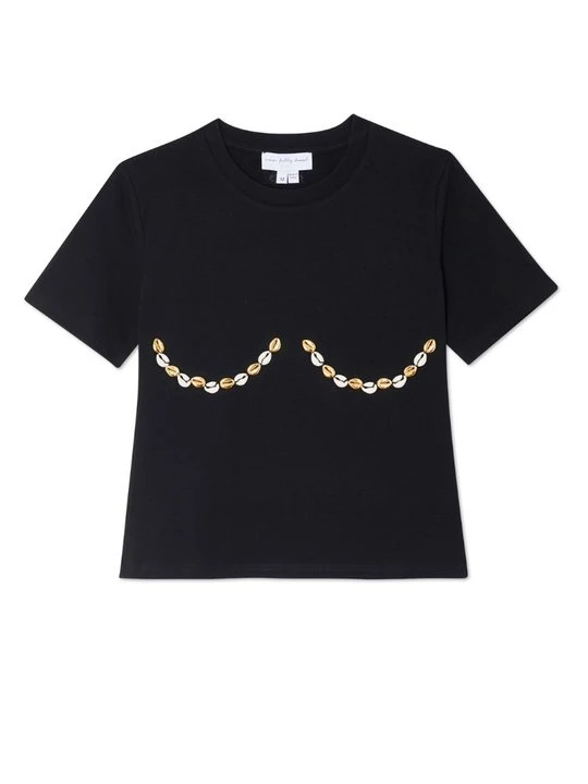 Zdjęcie produktu T-shirt z nadrukiem Never Fully Dressed czarny