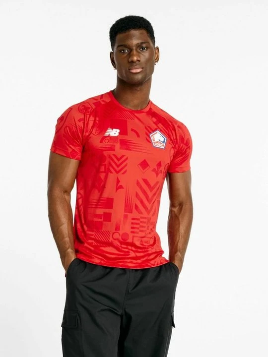 Zdjęcie produktu T-shirt z nadrukiem New Balance jasnoczerwony