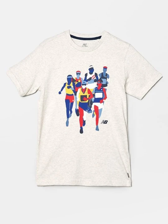 Zdjęcie produktu T-shirt z nadrukiem New Balance szary