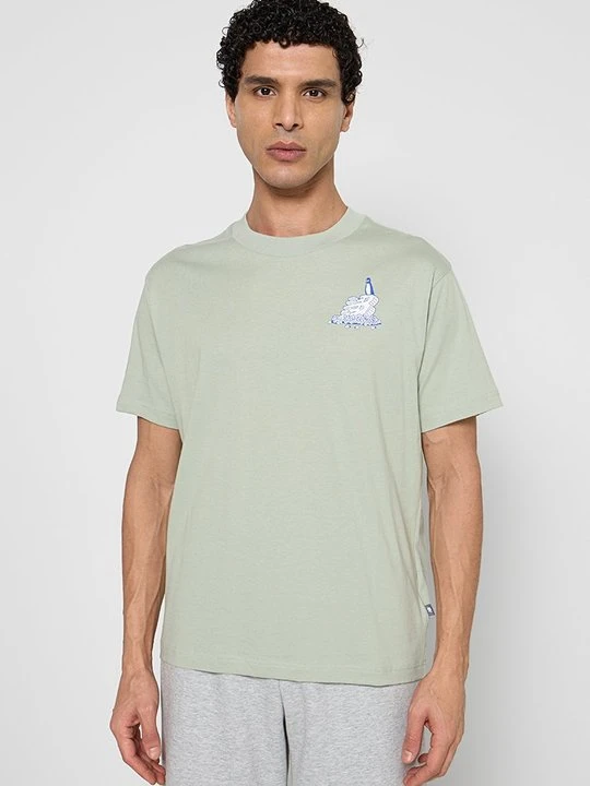 Zdjęcie produktu T-shirt z nadrukiem New Balance jasnozielony