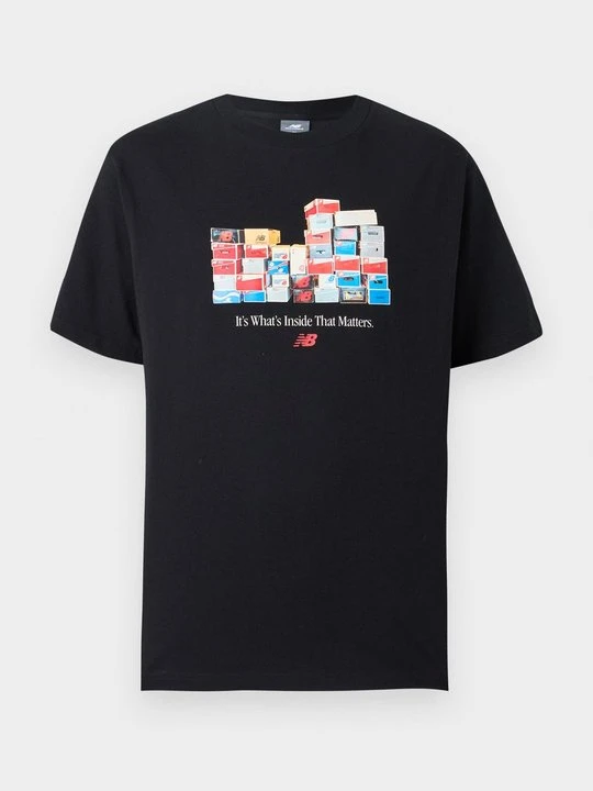 Zdjęcie produktu T-shirt z nadrukiem New Balance czarny