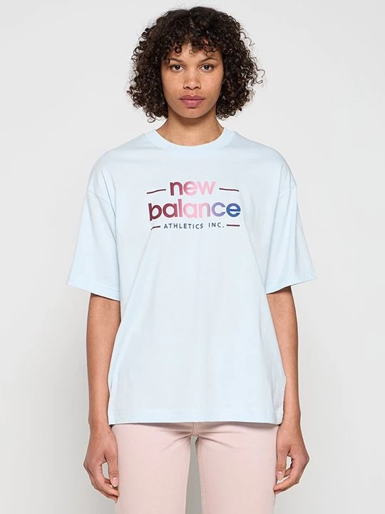 Zdjęcie produktu T-shirt z nadrukiem New Balance niebieski