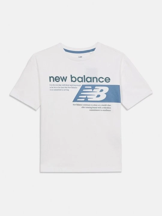 Zdjęcie produktu T-shirt z nadrukiem New Balance biały