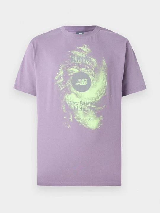 Zdjęcie produktu T-shirt z nadrukiem New Balance fioletowy