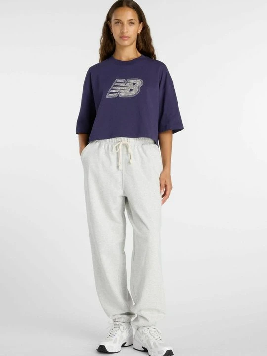 Zdjęcie produktu T-shirt z nadrukiem New Balance fioletowy