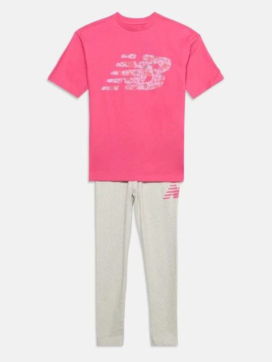 Zdjęcie produktu T-shirt z nadrukiem New Balance jagodowy