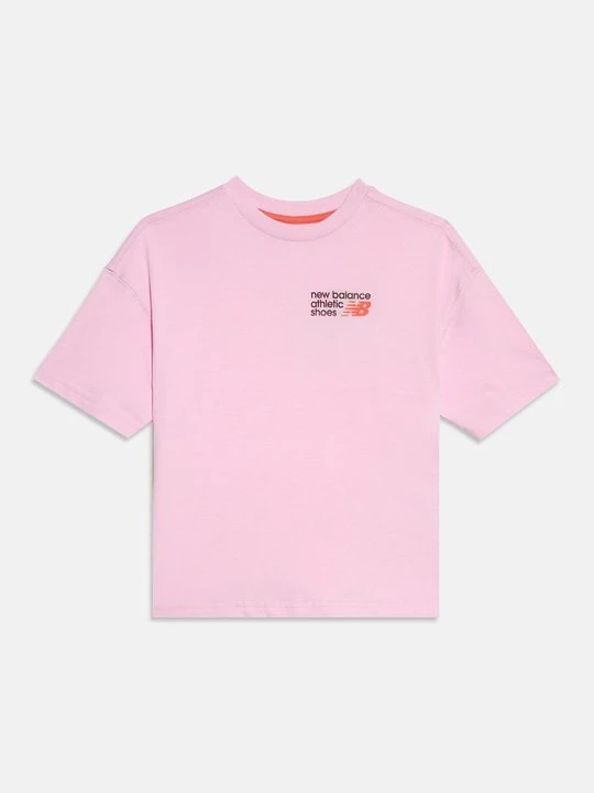 Zdjęcie produktu T-shirt z nadrukiem New Balance jagodowy