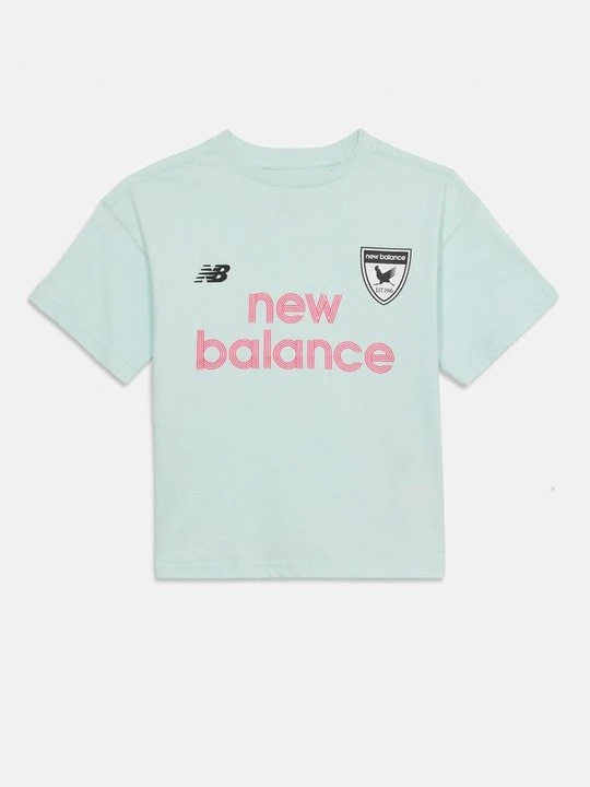 Zdjęcie produktu T-shirt z nadrukiem New Balance jasnoniebieski