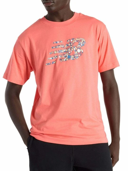 Zdjęcie produktu T-shirt z nadrukiem New Balance pomarańczowy