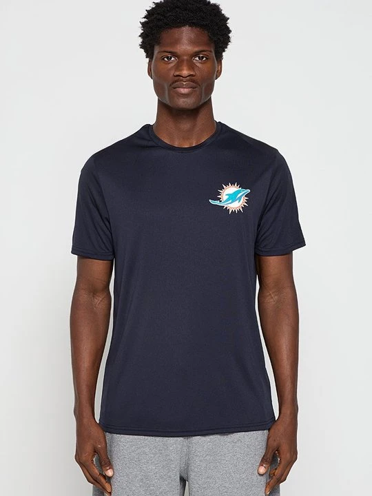 Zdjęcie produktu T-shirt z nadrukiem New Era granatowy