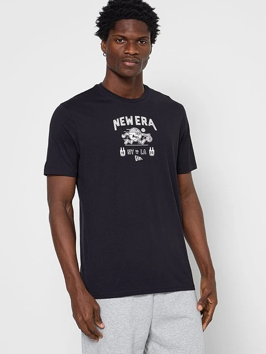 Zdjęcie produktu T-shirt z nadrukiem New Era granatowy