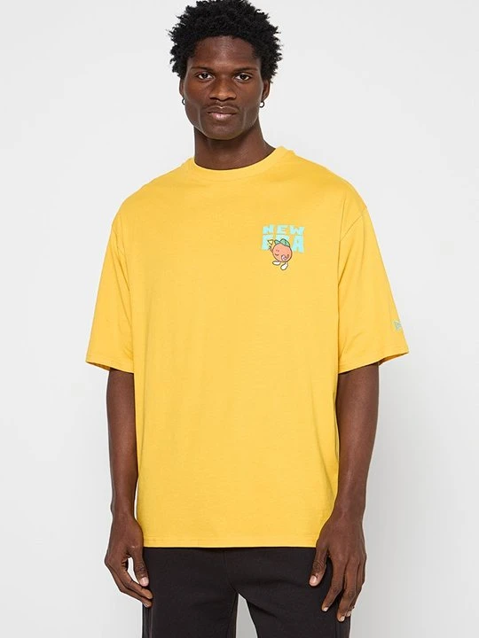 Zdjęcie produktu T-shirt z nadrukiem New Era żółty