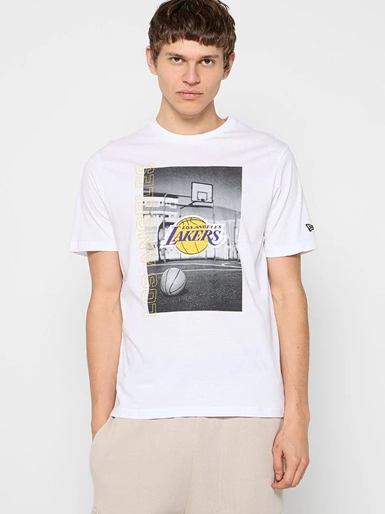 Zdjęcie produktu T-shirt z nadrukiem New Era biały