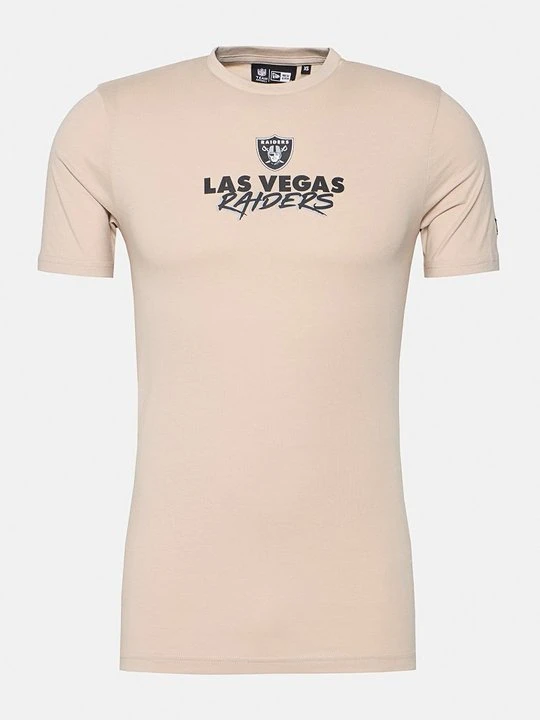 Zdjęcie produktu T-shirt z nadrukiem New Era beżowy