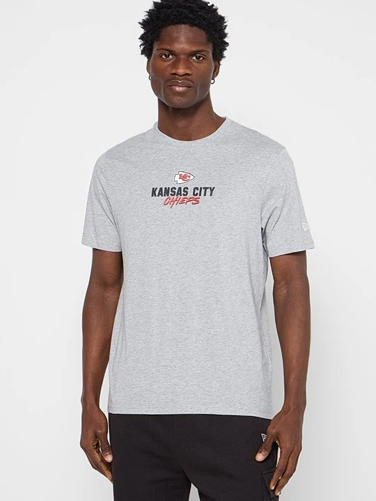 Zdjęcie produktu T-shirt z nadrukiem New Era szary
