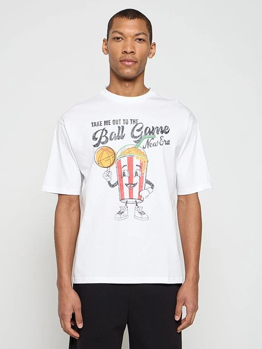 Zdjęcie produktu T-shirt z nadrukiem New Era biały