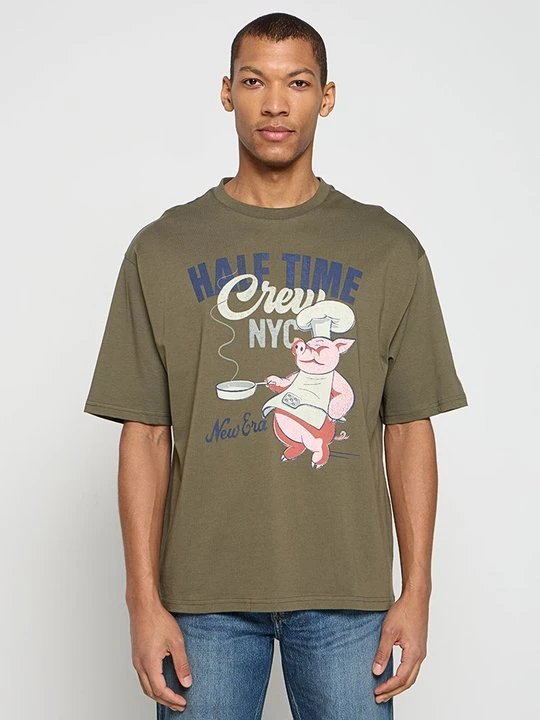 Zdjęcie produktu T-shirt z nadrukiem New Era zielony