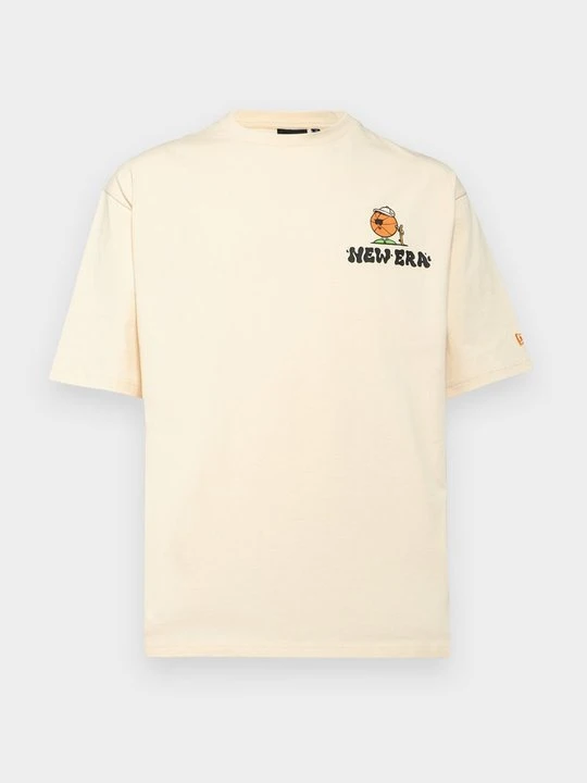 Zdjęcie produktu T-shirt z nadrukiem New Era beżowy