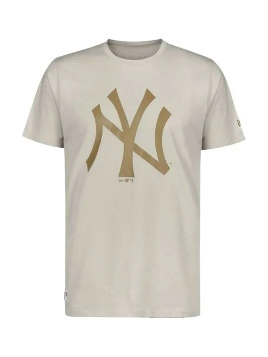 Zdjęcie produktu T-shirt z nadrukiem New Era beżowy
