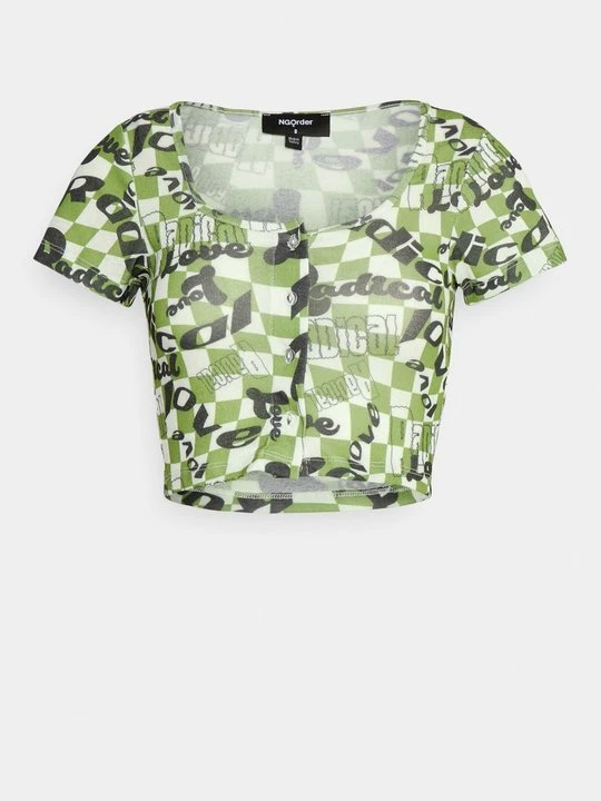 Zdjęcie produktu T-shirt z nadrukiem New Girl Order zielony