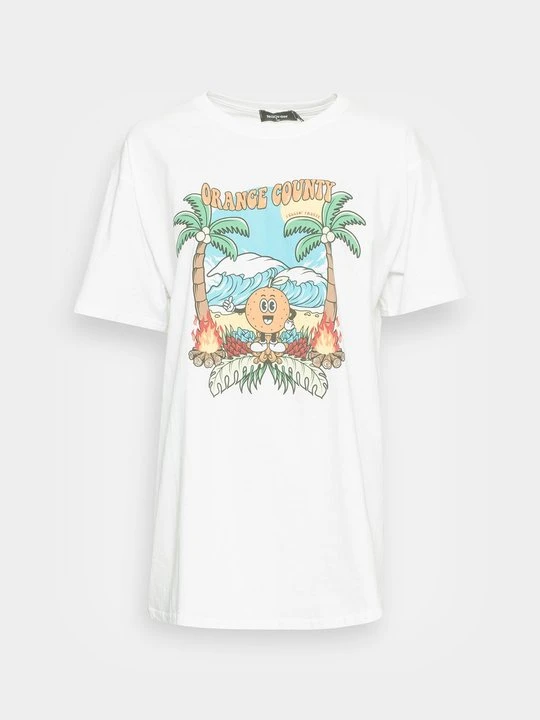 Zdjęcie produktu T-shirt z nadrukiem New Girl Order biały