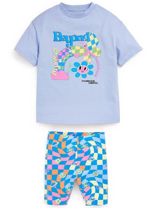 Zdjęcie produktu T-shirt z nadrukiem Next niebieski