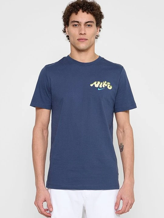 Zdjęcie produktu T-shirt z nadrukiem Nike niebieski