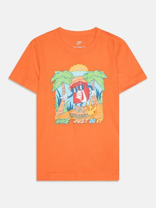 Zdjęcie produktu T-shirt z nadrukiem Nike pomarańczowy