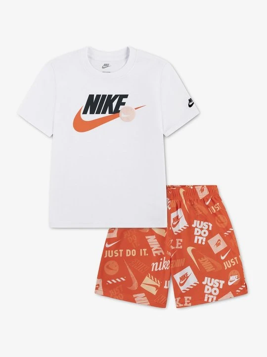 Zdjęcie produktu T-shirt z nadrukiem Nike pomarańczowy