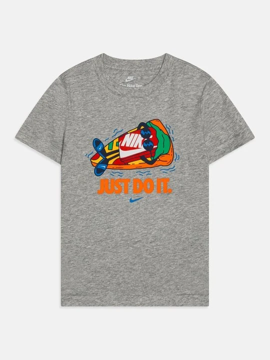 Zdjęcie produktu T-shirt z nadrukiem Nike szary melanż
