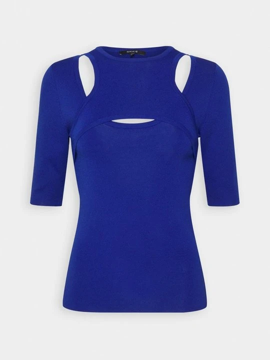 Zdjęcie produktu T-shirt z nadrukiem NIKKIE niebieski
