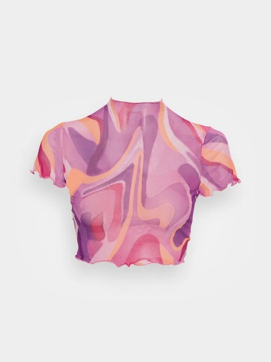 Zdjęcie produktu T-shirt z nadrukiem Nly by Nelly różowy