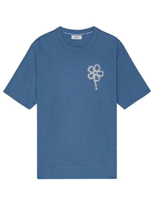 Zdjęcie produktu T-shirt z nadrukiem NN.07 jasnoniebieski