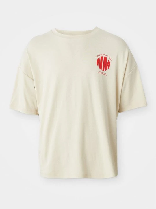Zdjęcie produktu T-shirt z nadrukiem Noisy May mleczny
