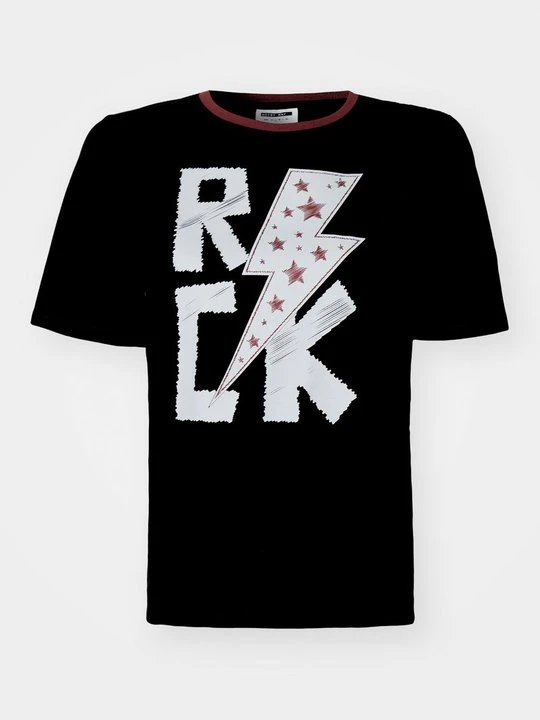 Zdjęcie produktu T-shirt z nadrukiem Noisy May czarny