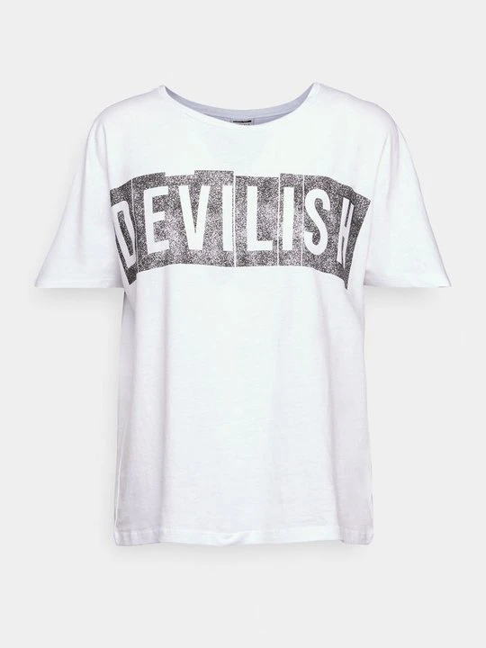Zdjęcie produktu T-shirt z nadrukiem Noisy May biały