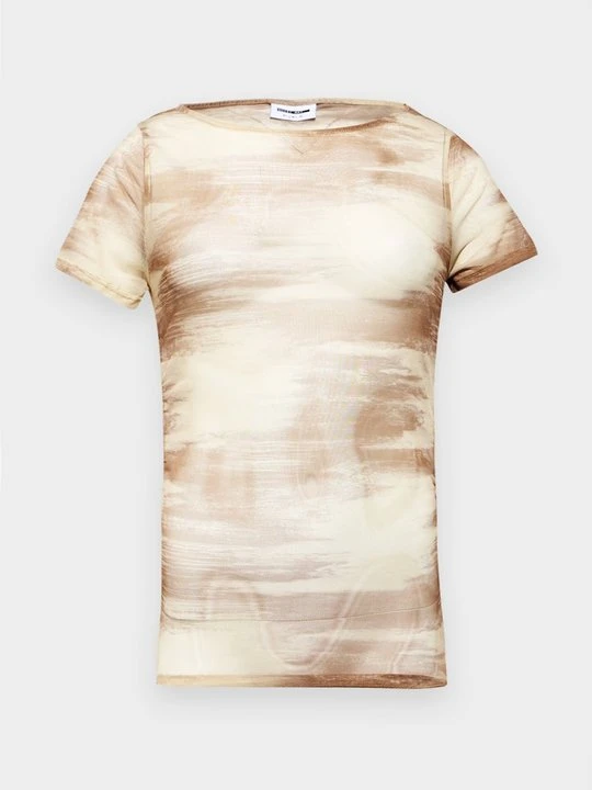 Zdjęcie produktu T-shirt z nadrukiem Noisy May beżowy