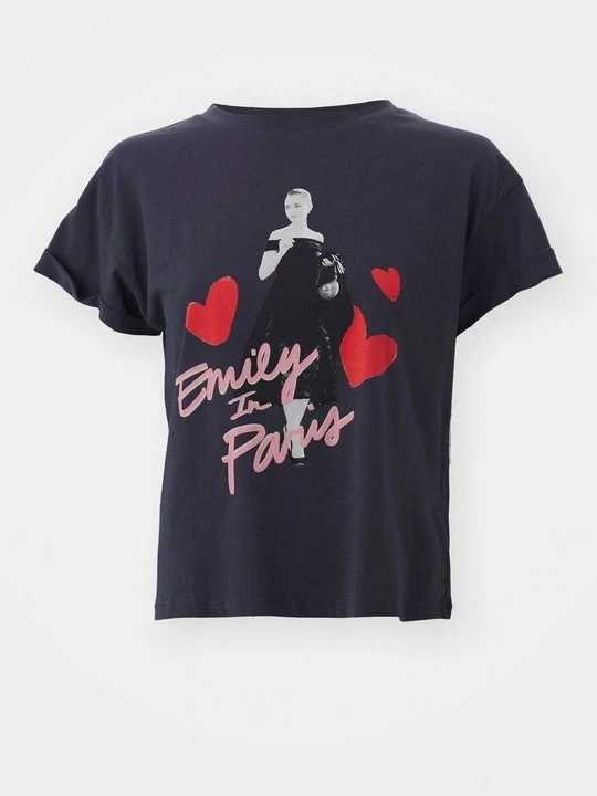 Zdjęcie produktu T-shirt z nadrukiem Noisy May ciemnoszary