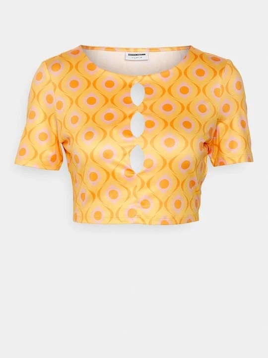 Zdjęcie produktu T-shirt z nadrukiem Noisy May różowy