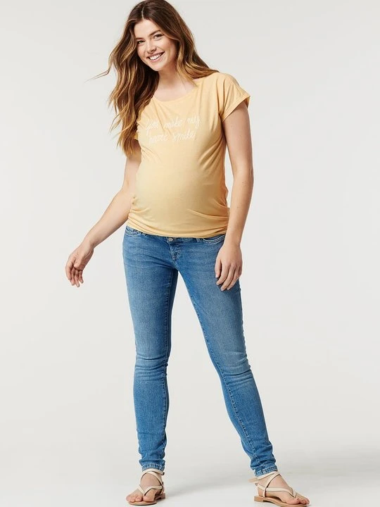 Zdjęcie produktu T-shirt z nadrukiem Noppies jasnożółty