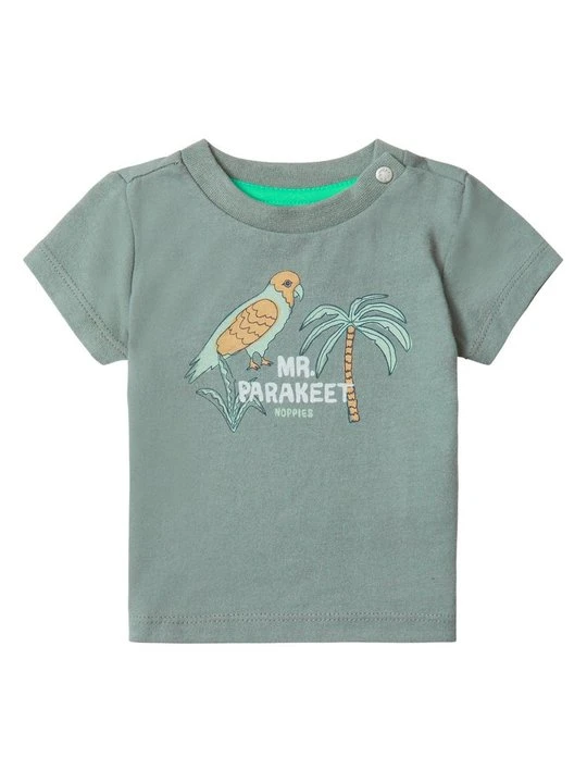 Zdjęcie produktu T-shirt z nadrukiem Noppies ciemnozielony