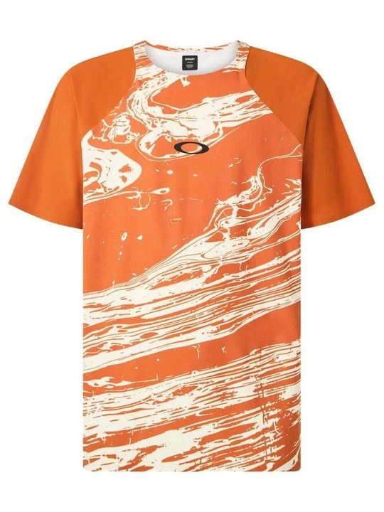 Zdjęcie produktu T-shirt z nadrukiem Oakley pomarańczowy