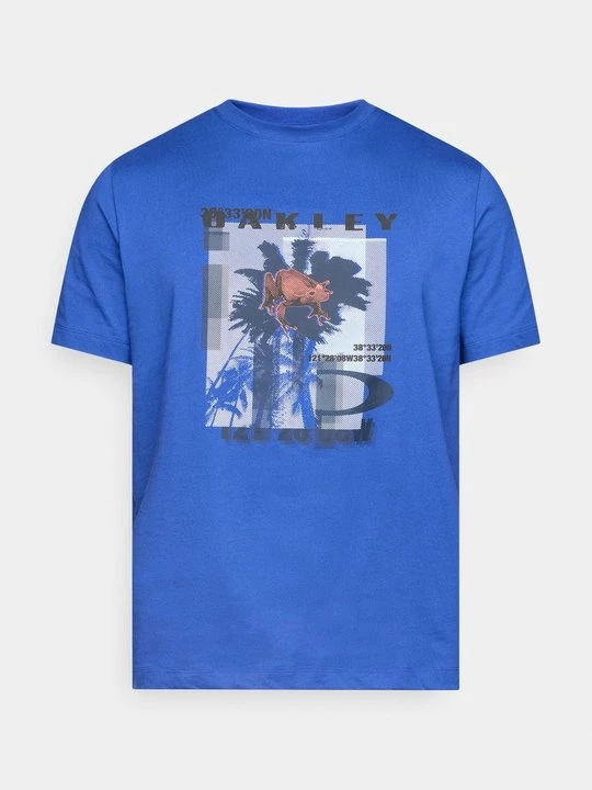 Zdjęcie produktu T-shirt z nadrukiem Oakley niebieski