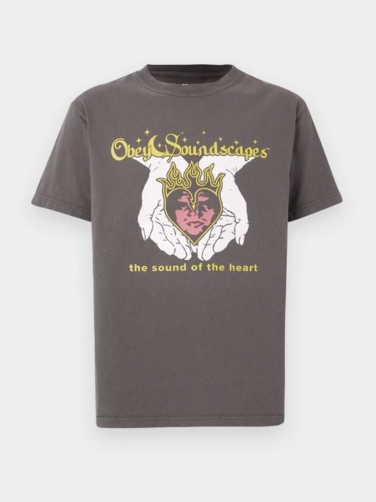 Zdjęcie produktu T-shirt z nadrukiem Obey Clothing czarny