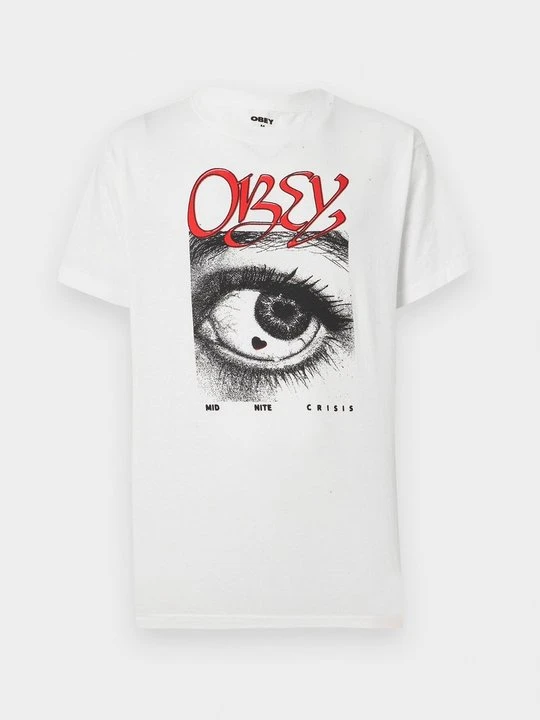 Zdjęcie produktu T-shirt z nadrukiem Obey Clothing biały